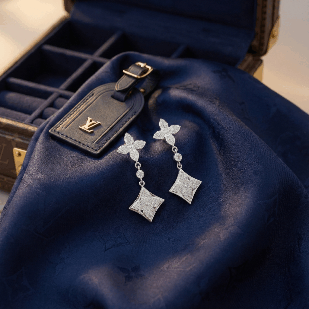 L.V Color Blossom Earrings